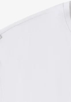 Shirt met ronde hals en omslagdetail