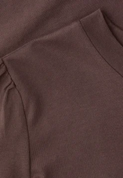 Shirt met ronde hals en pofmouwen
