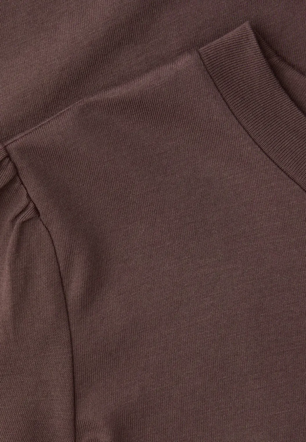 Shirt met ronde hals en pofmouwen