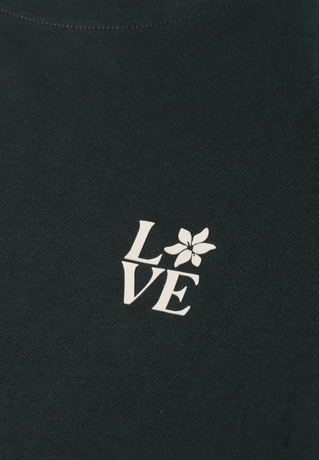 Shirt met ronde hals en printdetail