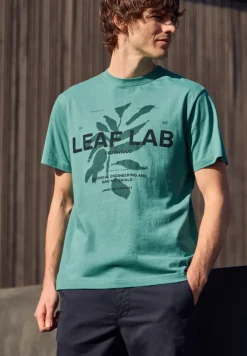 Shirt met ronde hals en print
