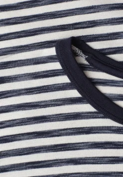 Shirt met ronde hals en piquéstructuur