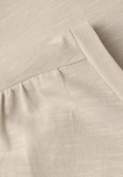 Shirt met ronde hals en rimpels