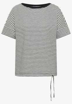 Shirt met ronde hals en strepen