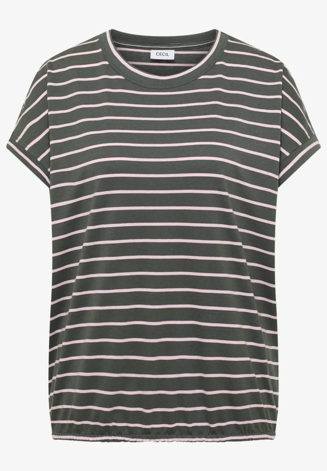 Shirt met ronde hals en strepen