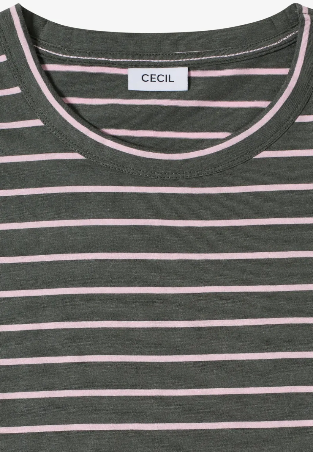 Shirt met ronde hals en strepen