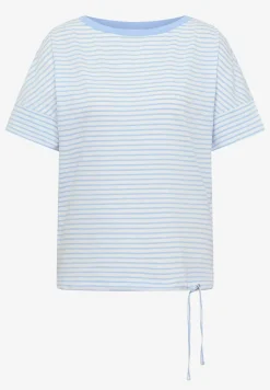 Shirt met ronde hals en strepen