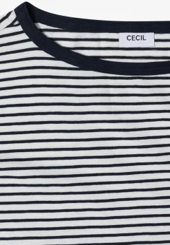Shirt met ronde hals en strepen