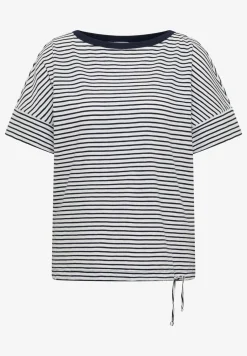 Shirt met ronde hals en strepen