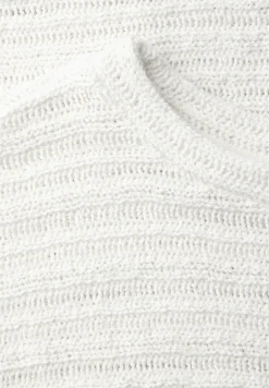 Shirt met ronde hals en structuur