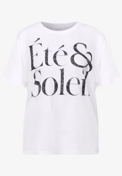 Shirt met ronde hals en tekstopdruk