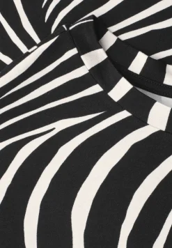 Shirt met ronde hals en trekkoord