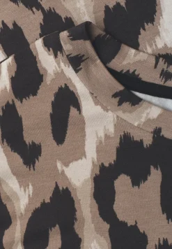 Shirt met ronde hals en trekkoord