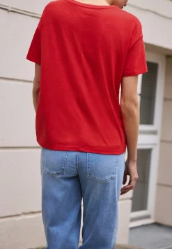 Shirt met ronde hals en tekstopdruk
