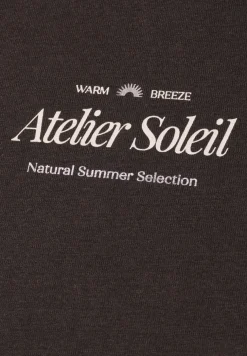 Shirt met ronde hals en tekst