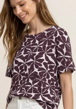Shirt met ronde hals en zebraprint