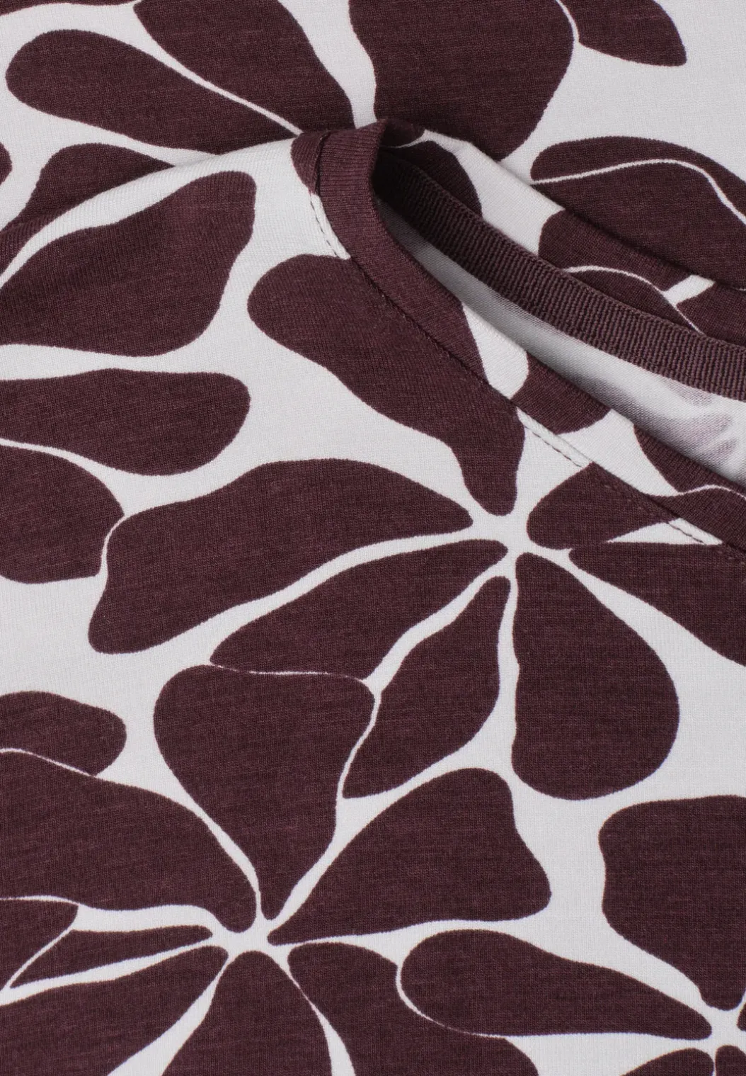 Shirt met ronde hals en zebraprint