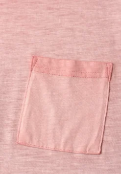 Shirt met ronde hals in garment dye-look