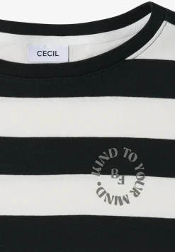 Shirt met strepen en printdetail