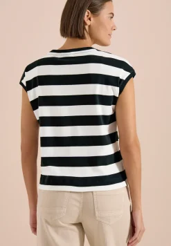 Shirt met strepen en printdetail