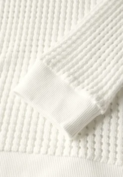 Shirt met structuur en gebreide look