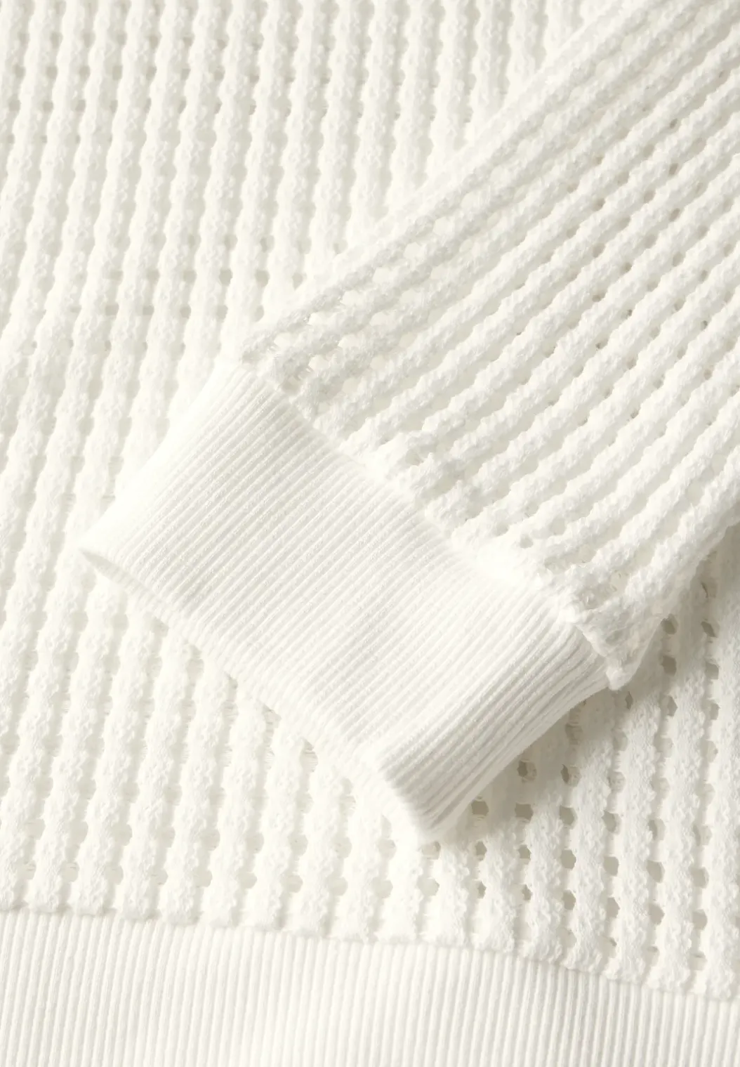 Shirt met structuur en gebreide look