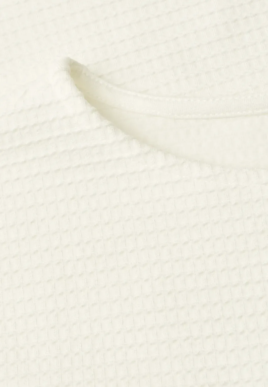 Shirt met structuur in effen kleur