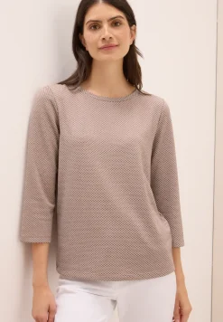 Shirt met structuur in twee kleuren