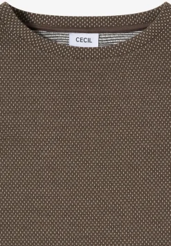 Shirt met structuur in twee kleuren