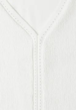 Shirt met structuurmix en tape