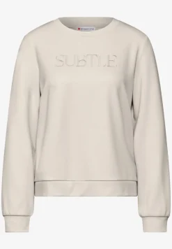 Shirt met tekstborduring