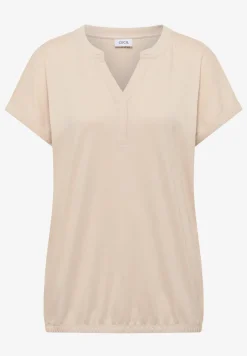 Shirt met tuniek en split aan de hals