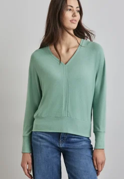 Shirt met V-hals
