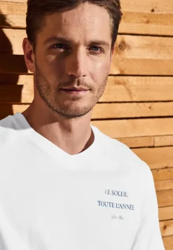 Shirt met V-hals