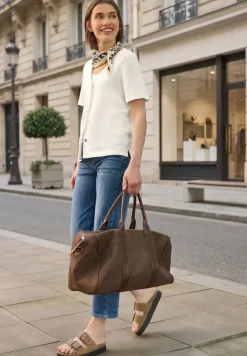 Shirt met V-hals en knoopsluiting