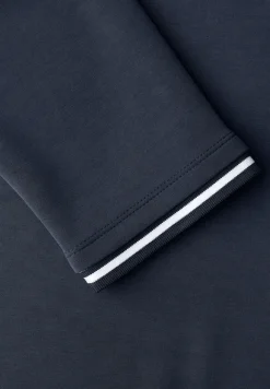 Shirt met zijdeachtige look en details