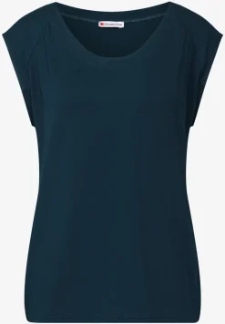 Shirt van jersey met elastische zoom