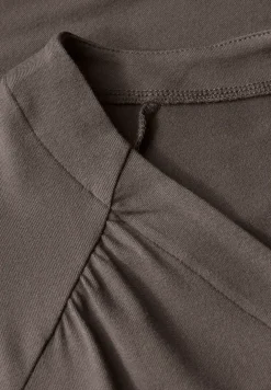 Shirt van jersey met elastische zoom