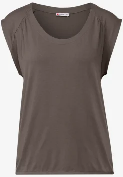Shirt van jersey met elastische zoom