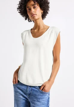 Shirt van jersey met elastische zoom