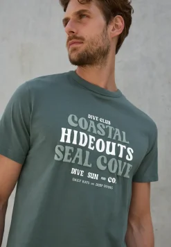 Shirt van katoen met tekst