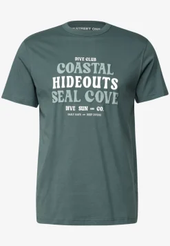 Shirt van katoen met tekst