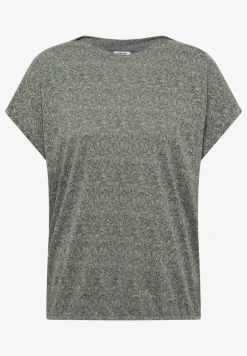 Shirt in burnout look met boothals