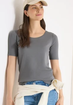 Shirt in effen kleur
