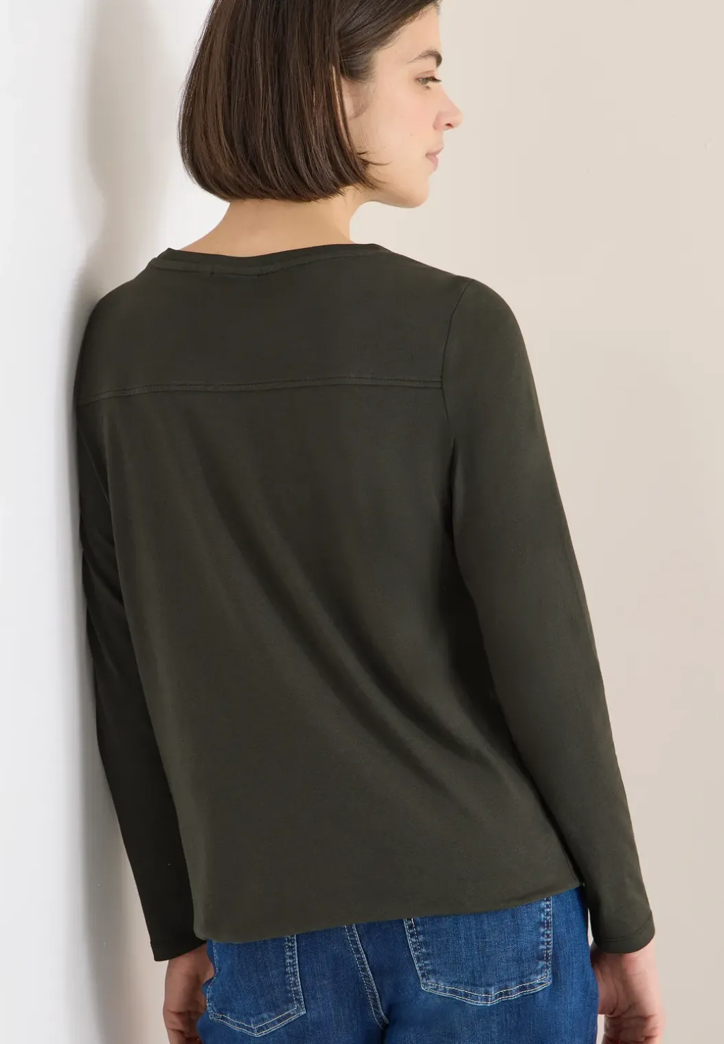 Shirt in effen kleur
