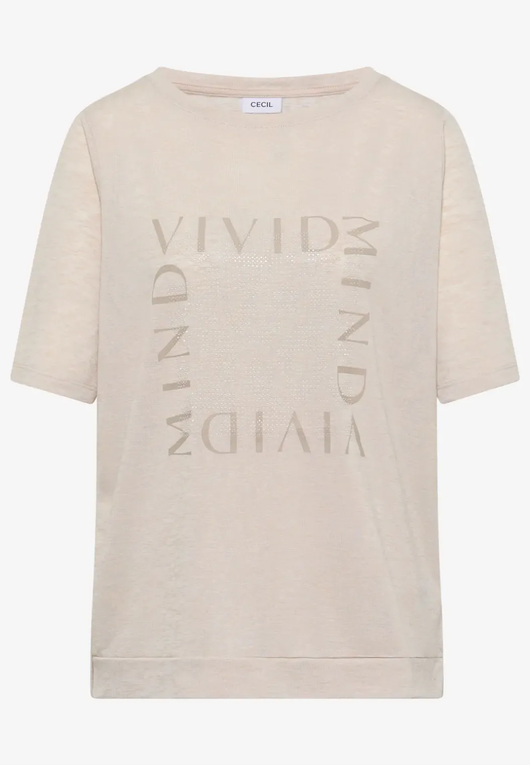 Shirt in linnen look