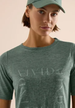 Shirt in linnen look
