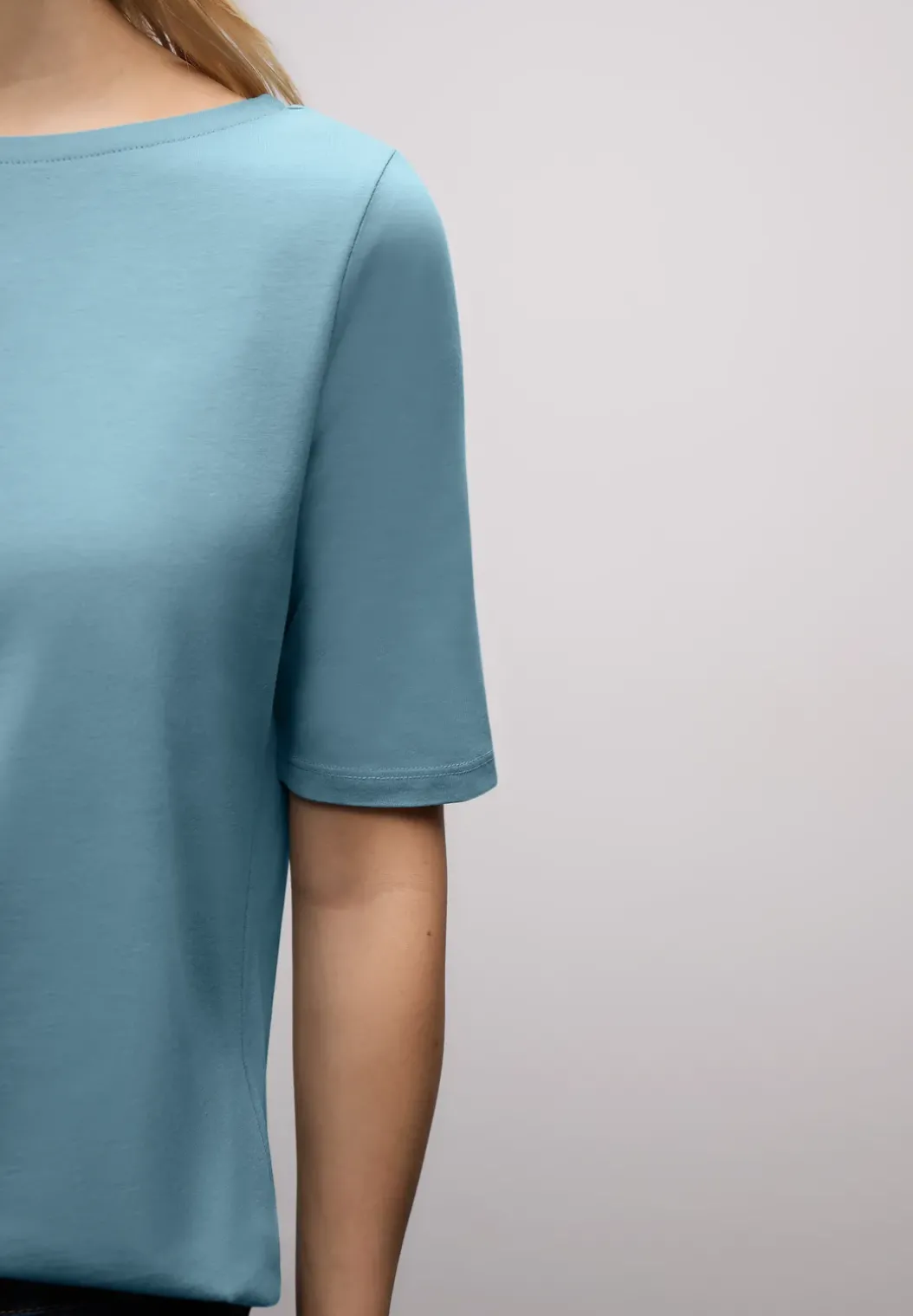 Shirt met boothals