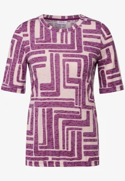 Shirt met burn-out look