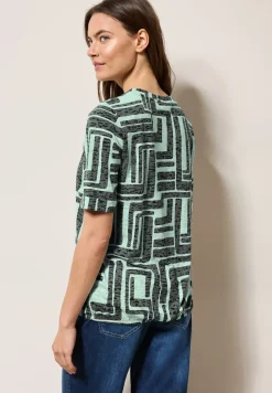 Shirt met burn-out look